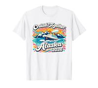 Alaska 2026 Sailing Expedition Retro 70s Groovy Art T-Shirt
