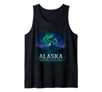 Alaska Aurora Borealis Sky Watching Theme Tank Top