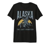 Alaska Bald Eagle The Last Frontier Vintage Souvenir Premium T-Shirt