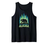 Alaska Bear Graphic - Wilderness Forest Travel Souvenir Tank Top
