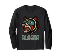 Alaska Bear Haida Art Native American Indigenous Pride Long Sleeve T-Shirt