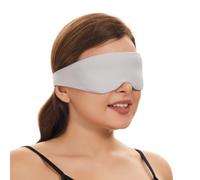 ALASKA BEAR Side Sleeper Sleep Mask, Patented, 100% Blackout (Grey) | Cup-shaped Design, Zero Pressure, Ultra-soft fabric, Machine Washable, Ideal for Home & Travel