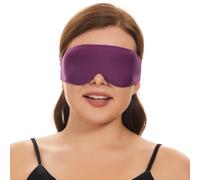 ALASKA BEAR Side Sleeper Sleep Mask, Patented, 100% Blackout (Purple)