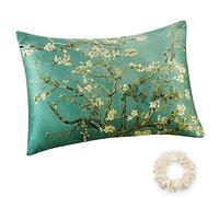 ALASKA BEAR Silk Pillowcase for Beauty Sleep, Pure Genuine 22 Momme Mulberry Silk Crepe Pillow Case Cover for Hair and Face Skin Health King Size (1pc, w/Luxury Gift Box)