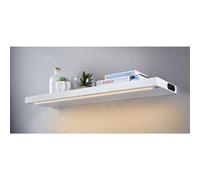 Alaska built-in LED Light White High Gloss Surface Shelf Dimmable on/off Button - White