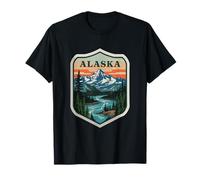 Alaska Cout of Arms Wilderness Adventures Exploring Lands T-Shirt