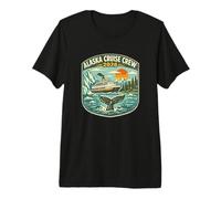 Alaska Cruise Crew 2026 Retro Patch Matching Family Cruise Premium T-Shirt
