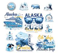 Alaska Cruise Door Decorations Magnetic - Cosmisun 12 Pcs 2026 Alaskan Cruise Ship Door Decoration Magnetic Whale Cruise Cabin Door Magnet Sticker Decal for Stateroom Carnival Refrigerator Party Decor