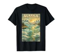 Alaska Cruise Group Trip Vintage Alaskan Poster Graphic Wild T-Shirt