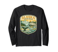 Alaska Cruise Squad Retro Patch Ship Matching Family Cruise Long Sleeve T-Shirt