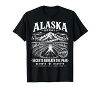 Alaska Denali Secrets Beneath the Peak Black Pyramid Mystery T-Shirt