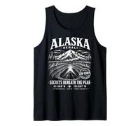 Alaska Denali Secrets Beneath the Peak Black Pyramid Mystery Tank Top