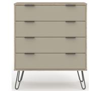 Alaska Driftwood 4 Drawer Chest with Hairpin Legs