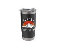 Alaska Enjoy the View Mountains Nature Hiking Stainless Steel Insulated Tumbler