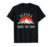 Alaska Enjoy the View Mountains Nature Hiking T-Shirt