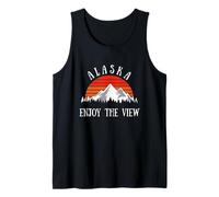 Alaska Enjoy the View Mountains Nature Hiking Tank Top