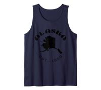 Alaska Est 1959 Retro Vintage US State of Alaska Tank Top