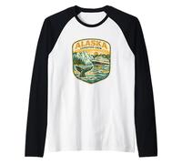 Alaska Expedition Crew Patch Matching Family Alaska Cruise Raglan Baseball Tee