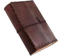 ALASKA EXPORTS Leather Journal Notebook for Men & Women - Vintage Handmade Leather Diary Journal | Unlined Writing Sketchbook | Travel Diary | Old Looking Diaries Brown