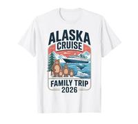 Alaska Family Cruise 2026 Vacation Matching Bears Whale Kids T-Shirt