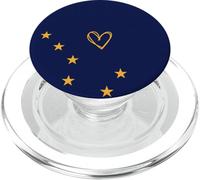 Alaska Flag Alaskan Heart Proud Heritage State Pride PopSockets PopGrip for MagSafe