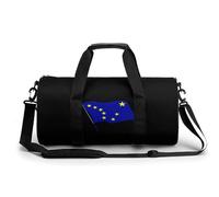 Alaska Flag Lightweight Sports Gym Bag with Shoulder Strap Travel Duffle Bags Weekend Overnight Backpack
