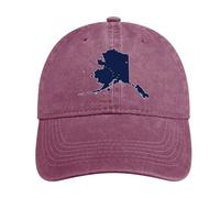 Alaska Flag Map Vintage Baseball Cap Golf Dad Hats Adjustable SnapBack Cap for Men Women Sports Outdoor