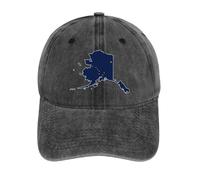 Alaska Flag Map Vintage Baseball Cap Golf Dad Hats Adjustable SnapBack Cap for Men Women Sports Outdoor