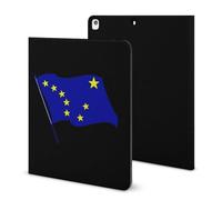 Alaska Flag Printed Tablet Cases Compatible with iPad Series Pencil Holder Slim Trifold Stand Protective Cover