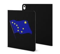 Alaska Flag Printed Tablet Cases Compatible with iPad Series Pencil Holder Slim Trifold Stand Protective Cover