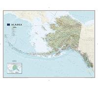 Alaska flat map: Wall Maps U.S. (National Geographic Reference Map)