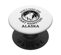 Alaska Grizzly Bear Giant Hamster Funny Pride Souvenir PopSockets Adhesive PopGrip
