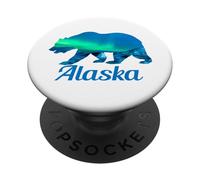 Alaska Grizzly Polar Bear Arctic Nature Winter PopSockets Adhesive PopGrip