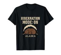 Alaska Hibernation Mode ON Bear Cave Graphic T-Shirt