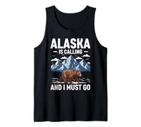 Alaska is Calling and I Must Go Alaskan Bear Tank Top