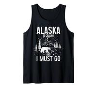 Alaska is Calling and I Must Go Vintage Souvenir Tank Top