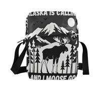 Alaska Is Calling messenger bag for men Shoulder Crossover Bag Womens Purse Cross Body Shoulder Handbags For Women Adjustable Strap for Travel Travel outdoor sports