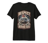 Alaska King Crab Fisherman Respect The Bering Sea Premium T-Shirt