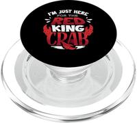 Alaska King Crab Im Just Here For The Red King Crab PopSockets PopGrip for MagSafe