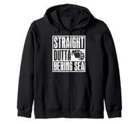 Alaska King Crab Straight Outta Bering Sea Zip Hoodie