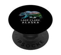 Alaska Lake Clark Bear Beautiful Lake & Mountain Scene PopSockets Adhesive PopGrip