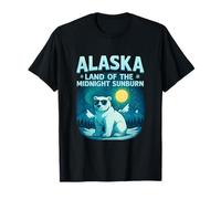Alaska Land of The Midnight Sunburn Polar Bear T-Shirt