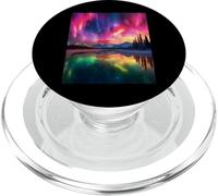 Alaska Landscape Aurora Borealis Northern Lights Vacay Merch PopSockets PopGrip for MagSafe