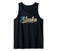 Alaska Last Frontier Northern Wilderness Tie Dye Vintage Tank Top