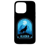 Alaska Live Love Explore Howling Wolf Design Case for iPhone 15 Pro Max