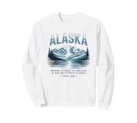 Alaska Mountains Lake Beautiful Nature Sweatshirt