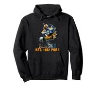 Alaska National Park Alaskan Wolf Mountain Hike Pullover Hoodie