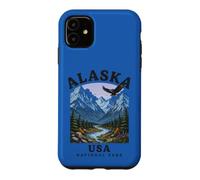 Alaska National Park USA Vintage Eagle Mountains River Case for iPhone 11