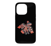 Alaska Native American Art Tlingit Haida Eagle Tribal Case for iPhone 13 Pro