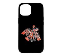Alaska Native American Art Tlingit Haida Eagle Tribal Case for iPhone 15